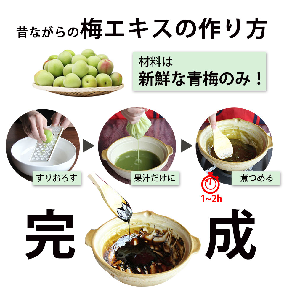 昔ながらの梅エキスの作り方