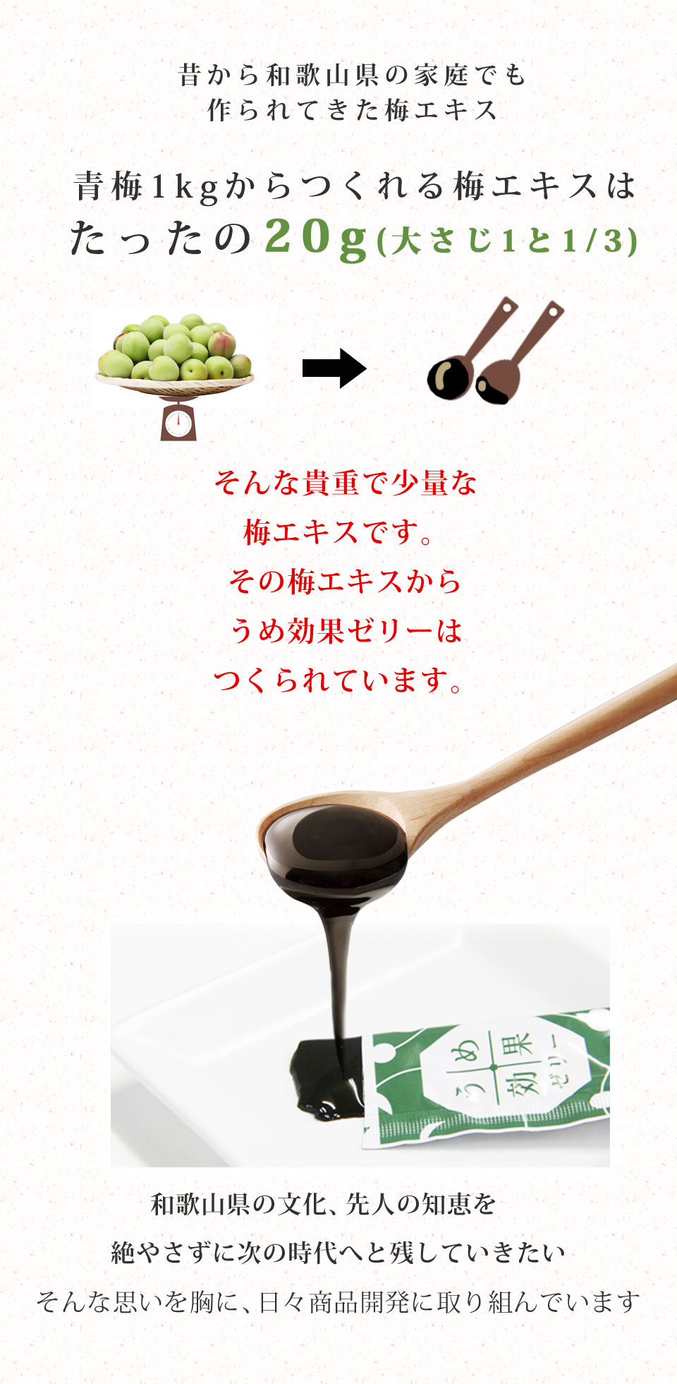 うめ効果ゼリー